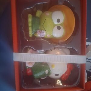 Adorable Character Doll Set - Green, Orange, White